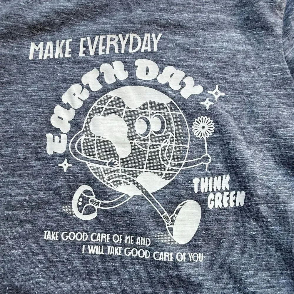 NWT Miki Miette boys' short-sleeved gray “Earth Day